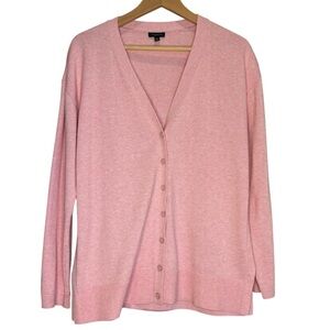 Talbot’s Cardigan Pink Sweater Preppy Twee Size Medium